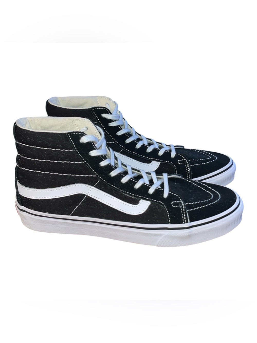 Vans Sk8-Hi Classic High Top Sneakers - Black/White 7.5M/9W